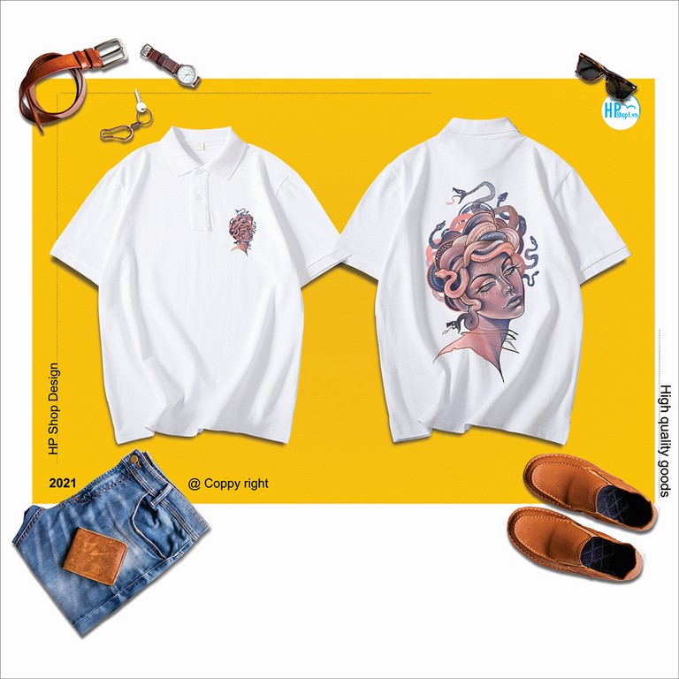 Áo thun Polo chất cotton 100%